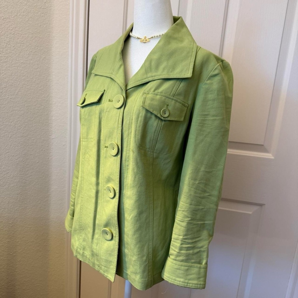 Chico's Light Green Blazer - Picture 2 of 8